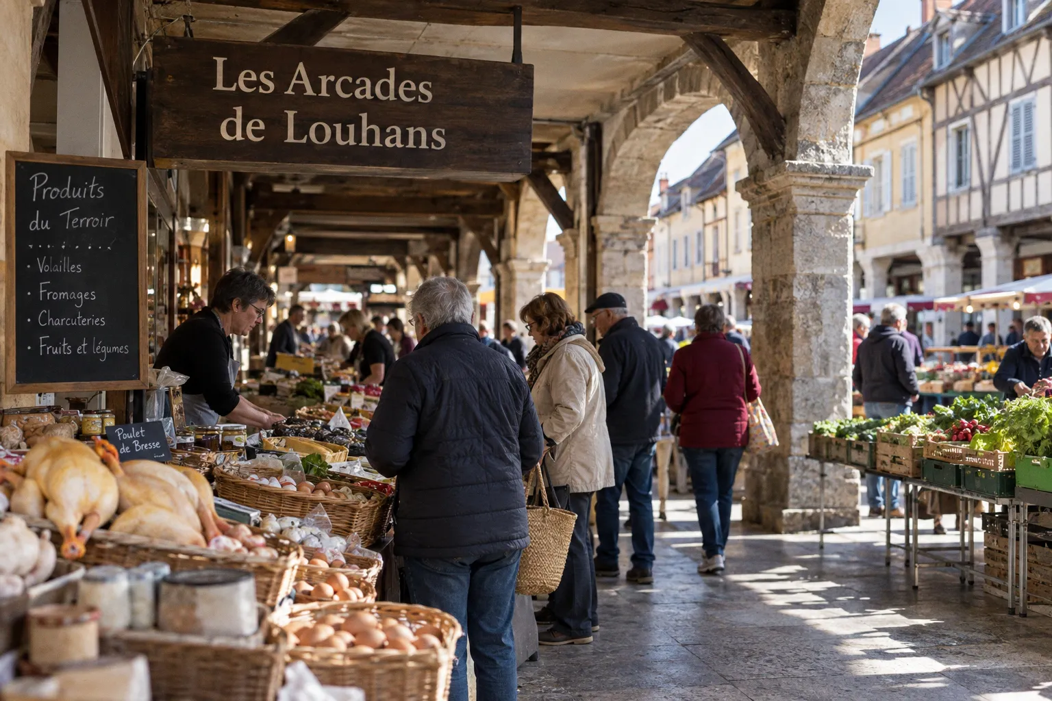 Arcades de Louhans : secrets d'un tracé marchand unique